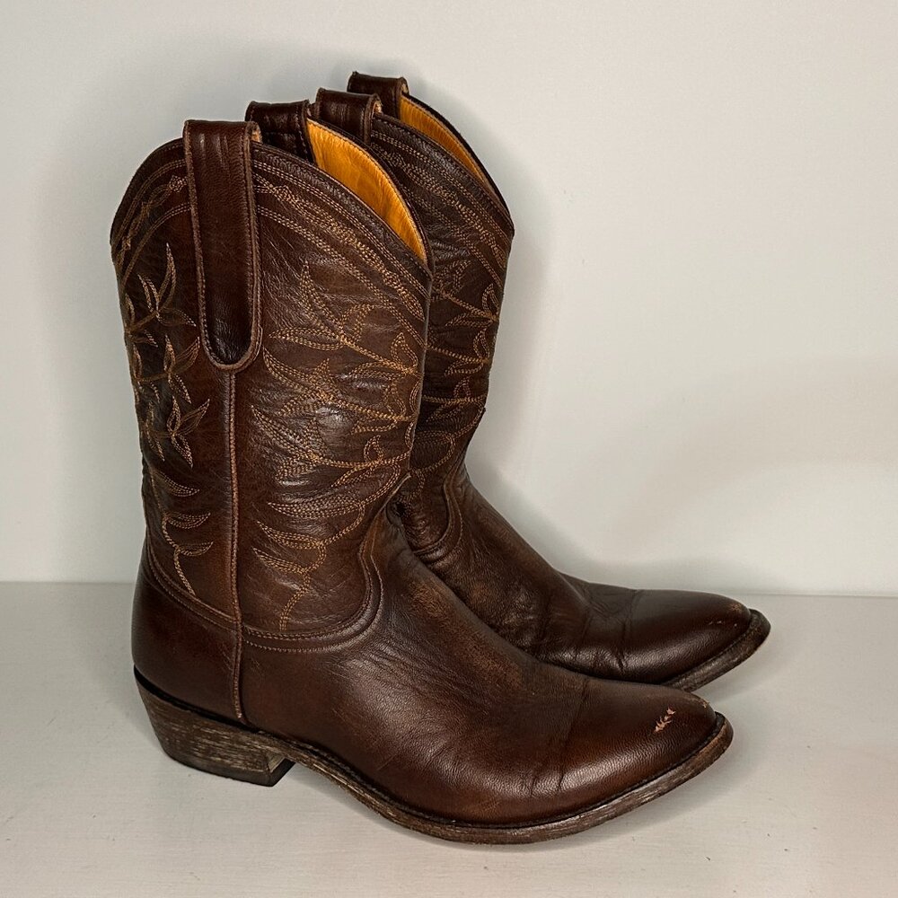 Old Gringo Soft Brown Leather Short Western Boots Women Size 8 B